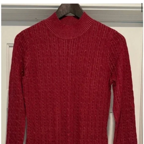 Beautiful Red Sweater Dress - Picture 2 of 6